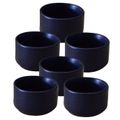 Kunhar Ceramic Sauce Holder - 56 ML, 6 Pieces, White Matt