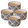 Kunhar Ceramic Sauce Holder - 56 ML, 4 Pieces, Gray