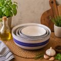 Kunhar Ceramic Mixing Bowl Set – 4 Pieces (1500ml, 800ml, 600ml, 400ml), Monsoon – Durable, Microwave & Dishwasher Safe – Ideal for Mixing, Serving & Storage