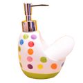 KunhaR Ceramic Liquid Soap Dispenser, 450 Ml, Green Base
