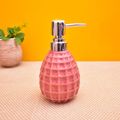 KunhaR Ceramic Liquid Soap Dispenser, 400 Ml, Red