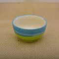 Kunhar Ceramic Hand Painted Dessert Bowls - 150 Ml, 6 Pieces, Green