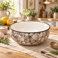 KunhaR Ceramic Serving Bowl 800 ml, Black Luster | Medium Ceramic Bowl for Salad, Pasta, Noodles, Fruits, Curry & Snacks | Premium Tableware for Kitchen & Dining | 1 Piece