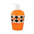KunhaR Ceramic Liquid Soap Dispenser - Orange Brick, 450ml, 2 Pieces