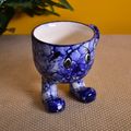 Kunhar Ceramic Milk Mug, Coffee Mug - 1 Piece, Blue Luster, 200ml