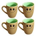 Kunhar Ceramic Milk Mug, Coffee Mug - 4 Pieces, Muddy Waters, 400 ml