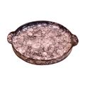 Kunhar Ceramic Snacks Serving Tray, Pizza Plate - 1 Piece, Black Luster, 10 Inch