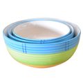 Kunhar Ceramic Mixing Bowls - 750 ML, 500 ML and 300 ML, 3 Pieces, Green