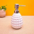 KunhaR Ceramic Liquid Soap Dispenser, 400 Ml, White
