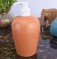 KunhaR Ceramic Long-Lasting Liquid Handwash Soap Dispenser for Bathroom | Handwash Bottle for Kitchen | Soap Dispenser for Wash Basin | Bathroom Accessories - Terracotta, 450ml