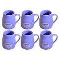 Kunhar Ceramic Tea Cups, Coffee Cups - 6 Pieces, Soft Blue, 160 Ml