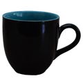 Kunhar Ceramic Tea Cup - 150 Ml, 4 Pieces, Black Blue