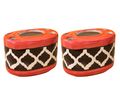KunhaR Ceramic Toothbrush Holder Stand for Bathroom,2 Pieces, Red Black