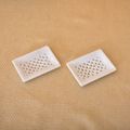 KunhaR White Marble Soap Dish Holder Elegant Bathroom & Wash Basin Accessory (2.8 x 3.9 Inch)