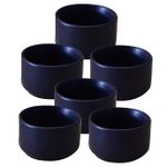 Kunhar Ceramic Sauce Holder - 56 ML, 6 Pieces, White Matt