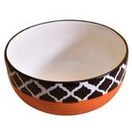 Kunhar Ceramic Bowl - 600 ML, 1 Piece, Red Chidi