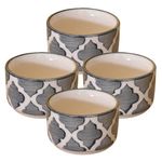 Kunhar Ceramic Sauce Holder - 56 ML, 4 Pieces, Gray