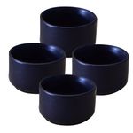 Kunhar Ceramic Sauce Holder - 56 ML, 4 Pieces, White Matt