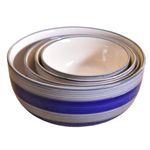 Kunhar Ceramic Mixing Bowl Set – 4 Pieces (1500ml, 800ml, 600ml, 400ml), Monsoon – Durable, Microwave & Dishwasher Safe – Ideal for Mixing, Serving & Storage