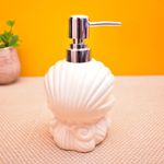 KunhaR Ceramic Liquid Soap Dispenser, 450 Ml, Dawn Pink