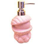 KunhaR Ceramic Liquid Soap Dispenser, 450 Ml, Light Pink