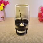 Kunhar Ceramic Cutlery Holder Spoon Holder, Pen Holder, Brush Stand, 1 Piece, White Black