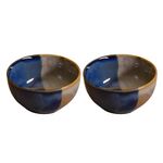 Kunhar Ceramic Bowl - 250 ML, 2 Pieces Pickled Bluewood