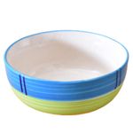 Kunhar Ceramic Serving Bowls (Green, 600 ml) - 1 Piece