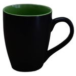 Kunhar Ceramic Coffee Mug, Ceramic Milk Mug - 350 Ml, 2 Pieces, Black Green