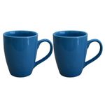 Kunhar Ceramic Coffee Mug, Ceramic Milk Mug - 350 Ml, 2 Pieces, Astronaut Blue