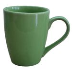 Kunhar Ceramic Coffee Mug, Ceramic Milk Mug - 350 Ml, 2 Pieces, Hippie Green