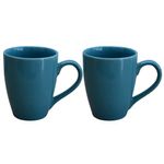 Kunhar Ceramic Coffee Mug, Ceramic Milk Mug - 350 Ml, 2 Pieces, Blue Dianne