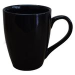 Kunhar Ceramic Coffee Mug, Ceramic Milk Mug - 350 Ml, 1 Piece, Black Shine