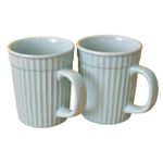 Kunhar Ceramic Coffee Mugs - 2 Piece, Cadet Blue, 290ml