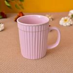 Kunhar Ceramic Coffee Mugs - 1 Piece, Orchid, 290ml