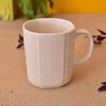 Kunhar Ceramic Coffee Mugs - 1 Piece, Wheat, 300ml