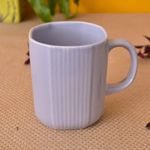 Kunhar Ceramic Coffee Mugs - 1 Piece, Baby Blue, 300ml