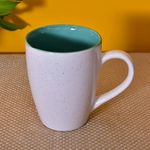 Kunhar Ceramic Milk Mug, Coffee Mug - 4 Pieces, White Hippie Blue, 350ml