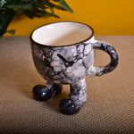 Kunhar Ceramic Milk Mug, Coffee Mug - 1 Piece, Black Luster, 200ml