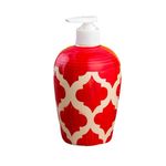 KunhaR Ceramic Liquid Soap Dispenser - Red Chidi, 450ml, 2 Pieces