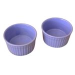 KunhaR Ceramic Ramekin Bowls - 200 ML, 2 Pieces, Lavender Blue
