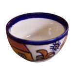 Kunhar Ceramic Dessert Bowls - 150 Ml, 6 Pieces, Hut Painting Multicolor