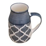 Kunhar Ceramic Coffee Mug, Milk Mug 400 Ml, Grey Chidi Can Sahpe