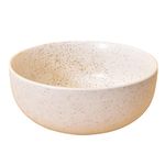 Kunhar Ceramic Serving Bowls (White Matt, 600 ml) - 1 Piece