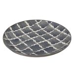 Kunhar Ceramic Plate, 10 Inch, 1 Piece, Grey