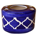 KunhaR Ceramic Toothbrush Holder Stand for Bathroom, Blue Chidi