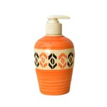 KunhaR Ceramic Long-Lasting Liquid Handwash Soap Dispenser for Bathroom | Handwash Bottle for Kitchen | Soap Dispenser for Wash Basin | Bathroom Accessories | 300 ml, Dusty Orange