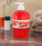 KunhaR Ceramic Liquid Soap Dispenser - Red Vine, 450ml, 2 Pieces