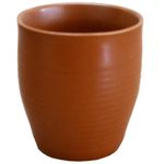 Kunhar Terracotta Clay Kullad Tea Cups Set & Chai Kullads Cup Set - 200 Ml, 6 Pieces, Brown