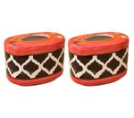 KunhaR Ceramic Toothbrush Holder Stand for Bathroom,2 Pieces, Red Black